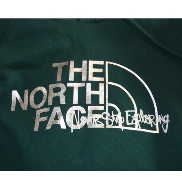 NWT The North Face Ponderosa Green Silver Glacier Hoodie Womens XL - Picture 3 of 9